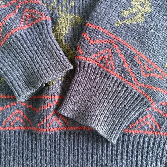 Vintage Blitz, Reindeer Holiday Sweater / Christmas Sweater - Picture 3 of 3